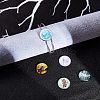 Flatback Glass Cabochons for DIY Projects GGLA-S047-25mm-06E-4