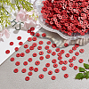 10 Strands Flat Round Handmade Polymer Clay Beads CLAY-PH0001-44N-4