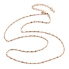 Brass Link Chain Necklaces for Women NJEW-D302-46RG-4