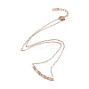Ion Plating(IP) 304 Stainless Steel Cable Chain Necklaces NJEW-G081-05-3