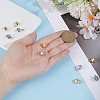 10Pcs 2 Colors Brass Charms KK-DR0001-42-3