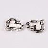 Tibetan Style Alloy Pendants X-TIBE-N010-77AS-RS-2