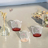 6 Sets 2 Colors Cat's Head Glass Dome Cover AJEW-DR0001-07-4