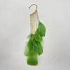 Bohemian Style Alloy Chain with Feather Tassel Cuff Earrings FS-WGB03F7-03-1