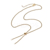 304 Stainless Steel Slider Necklace Makings AJEW-JB01274-01-1