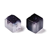 Frosted Glass Beads with Golden Glitter Powder DGLA-NH001-6mm-01B-2