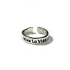 Motivational Slogan Alloy Cuff Rings FS-WGE3CFE-01-1