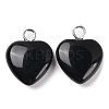Natural Obsidian Pendants G-E603-01P-04-2