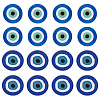 16Pcs 2 Styles Evil Eye Pattern Cloth Computerized Embroidery Iron On/Sew On Patches PATC-MA0001-34-1