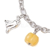 Halloween Theme 304 Stainless Steel Charm Bracelets for Women BJEW-JB10754-3