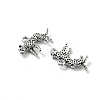 Tibetan Style Alloy Animals Pendants PALLOY-V007-01AS-03-2