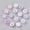 Frosted Transparent Acrylic Beads X-OACR-N137-72C-2