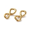 304 Stainless Steel Textured Infinity Linking Rings STAS-R164-03G-02-2