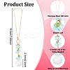 Glass & Resin Lily of the Valley Car Hanging Ornaments HJEW-DR00053-2