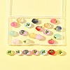 24Pcs 12 Colors Transparent Glass Apple Pendants DGLA-FS0001-15-9