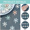 36Pcs 6 Colors Spray Painted Alloy Enamel Pendants ENAM-CA0001-25-5