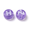 Transparent Lilac Acrylic Beads TACR-YW0001-08I-4
