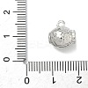 Brass Micro Pave Clear Cubic Zirconia Pendants KK-I476-04P-3