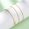Brass Column Link Chain Necklaces MAK-L045-03G-1