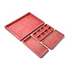 Removable Velvet Jewelry Organizer Display Trays for Earrings Necklaces Rings CON-R030-04B-3