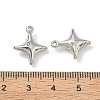 304 Stainless Steel Rhinestone Pendants STAS-L308-04C-P-3