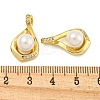 Rack Plating Brass Micro Pave Cubic Zirconia Pendants KK-Z063-01G-3