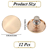 12Pcs Nail Free Zinc Alloy Curtain Button Buckle FIND-GF0007-41C-2