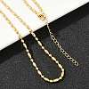 2.2MM Brass Ball Chain Necklaces for Men Women NJEW-L012-06G-2