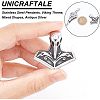 2Pcs 2 Style 316 Surgical Stainless Steel Pendants STAS-UN0039-75-4