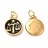 Ion Plating(IP) 304 Stainless Steel Enamel Pendants STAS-A080-43G-12-1
