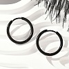 202 Stainless Steel Huggie Hoop Earrings EJEW-F111A-17mm-EB-1