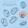 304 Stainless Steel Screw Carabiner Lock Charms STAS-UN0050-89P-5