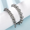 8MM 304 Stainless Steel Twisted Double Rolo Chain Necklaces for Women NJEW-G194-05P-02-2