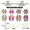 DIY Butterfly Earring Making Kit DIY-TA0005-06-3