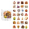 50Pcs Thanksgiving Day Cartoon PET Self-Adhesive Picture Stickers STIC-C010-23-1
