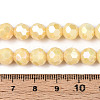 Anti-Tarnish Electroplate Glass Beads Strands EGLA-T021-8mm-15-13-4