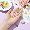 30Pcs 3 Styles Glass Pendants PALLOY-CJ00094-4
