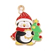 Christmas Theme Alloy Enamel Pendants ENAM-C016-02D-1