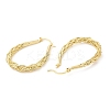Brass Hoop Earrings EJEW-A102-03G-2