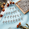 120Pcs Tibetan Style Alloy Pendants TIBEP-GO0001-05-4