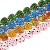 Handmade Millefiori Glass Beads Strands LAMP-T021-29-1