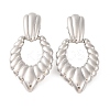 Non-Tarnish 304 Stainless Steel Stud Dangle Earrings LS-EJEW-G395-23P-2