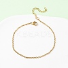 304 Stainless Steel Cable Chain Bracelets LS-BJEW-C134-01D-G-3