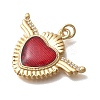 Brass Micro Pave Cubic Zirconia Pendants KK-D431-034D-G-2