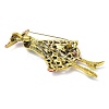 Fashion Lady Alloy Rhinestone Brooches LS-JEWB-Z024-01AG-2