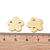 304 Stainless Steel Laser Cut Flower Connector Charms STAS-M111-12G-03-3