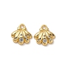 Brass Micro Pave Cubic Zirconia Charms KK-D388-02G-01-1