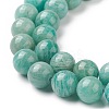Natural Amazonite Beads Strands G-F461-12-8mm-01-3