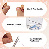 6 Rolls 6 Colors Segment Dyed Nylon Chinese Knotting Cord NWIR-TA0001-04-4