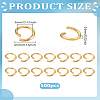500Pcs 304 Stainless Steel Open Jump Rings STAS-LP0004-96-2